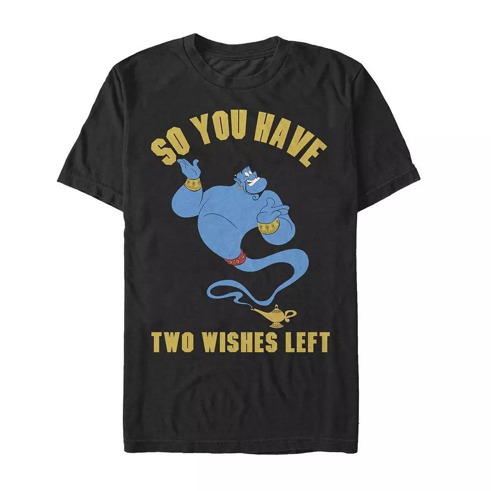 Men's Disney's Aladdin Two Wishes Tee, Size: XL, Black Product Image