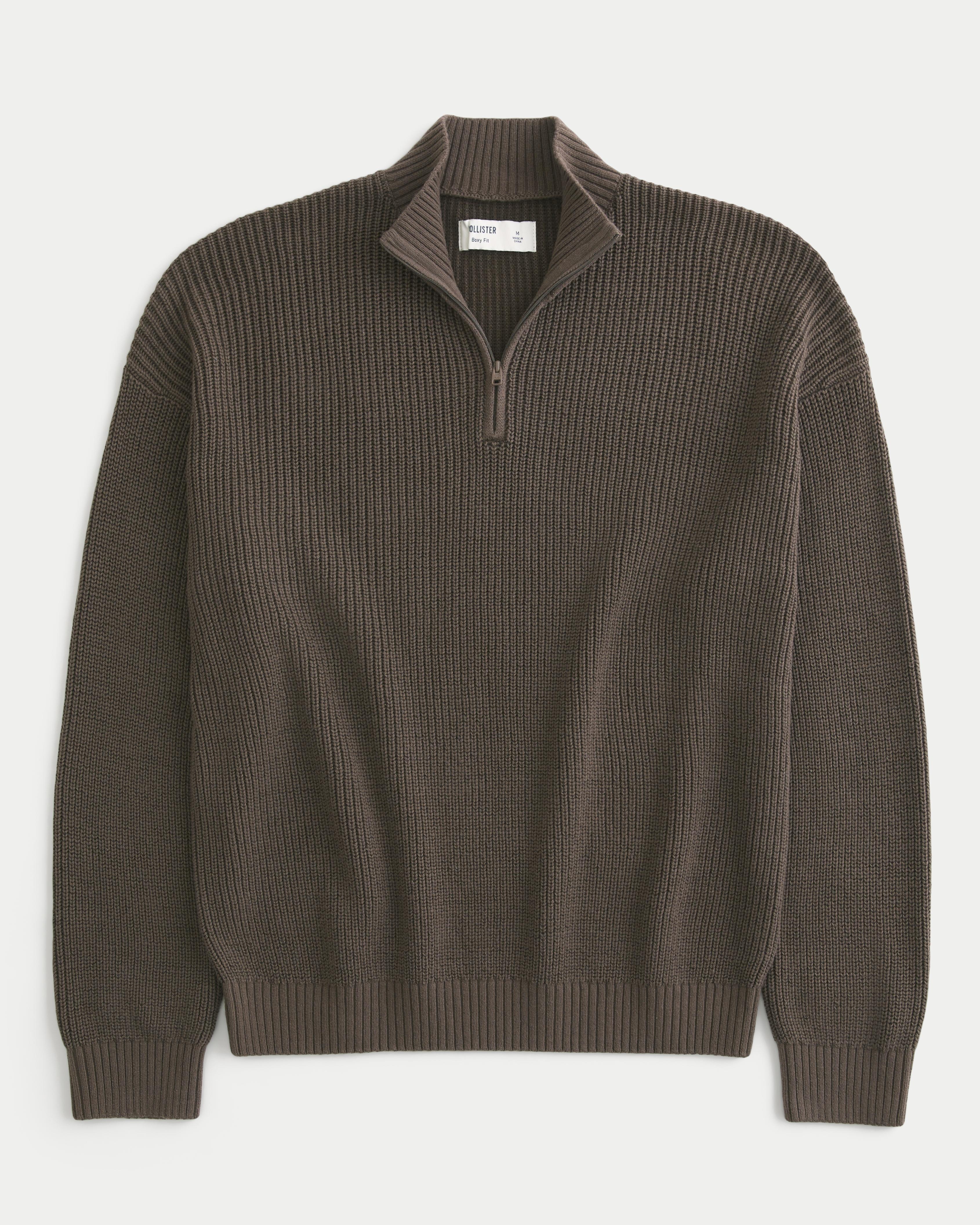 Baggy Cinch Quarter-Zip Sweater Product Image