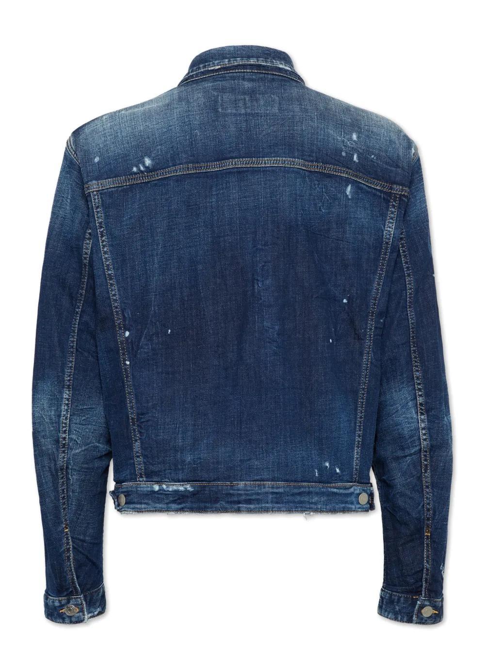 logo-patch denim jacket  Product Image