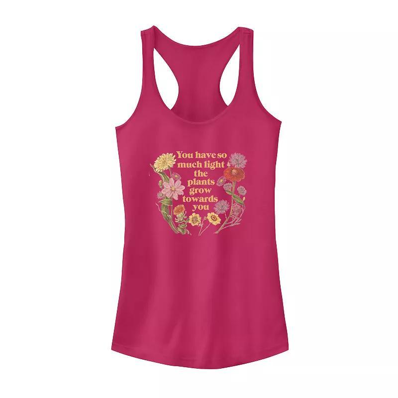 Juniors' Moon Flower Zodiac Graphic Tank Top, Girl's,  Product Image