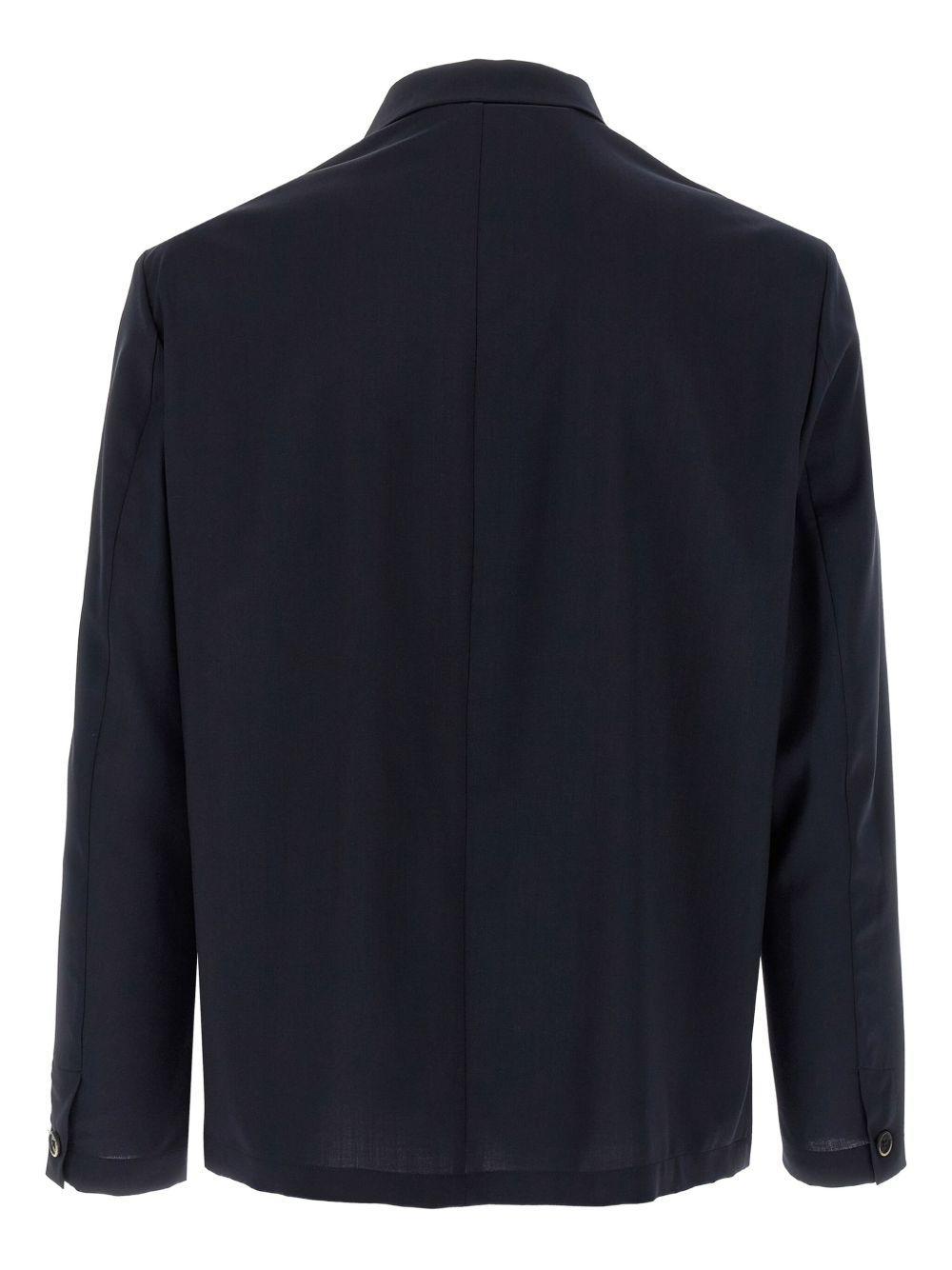 button-cuffed wool overshirt Product Image