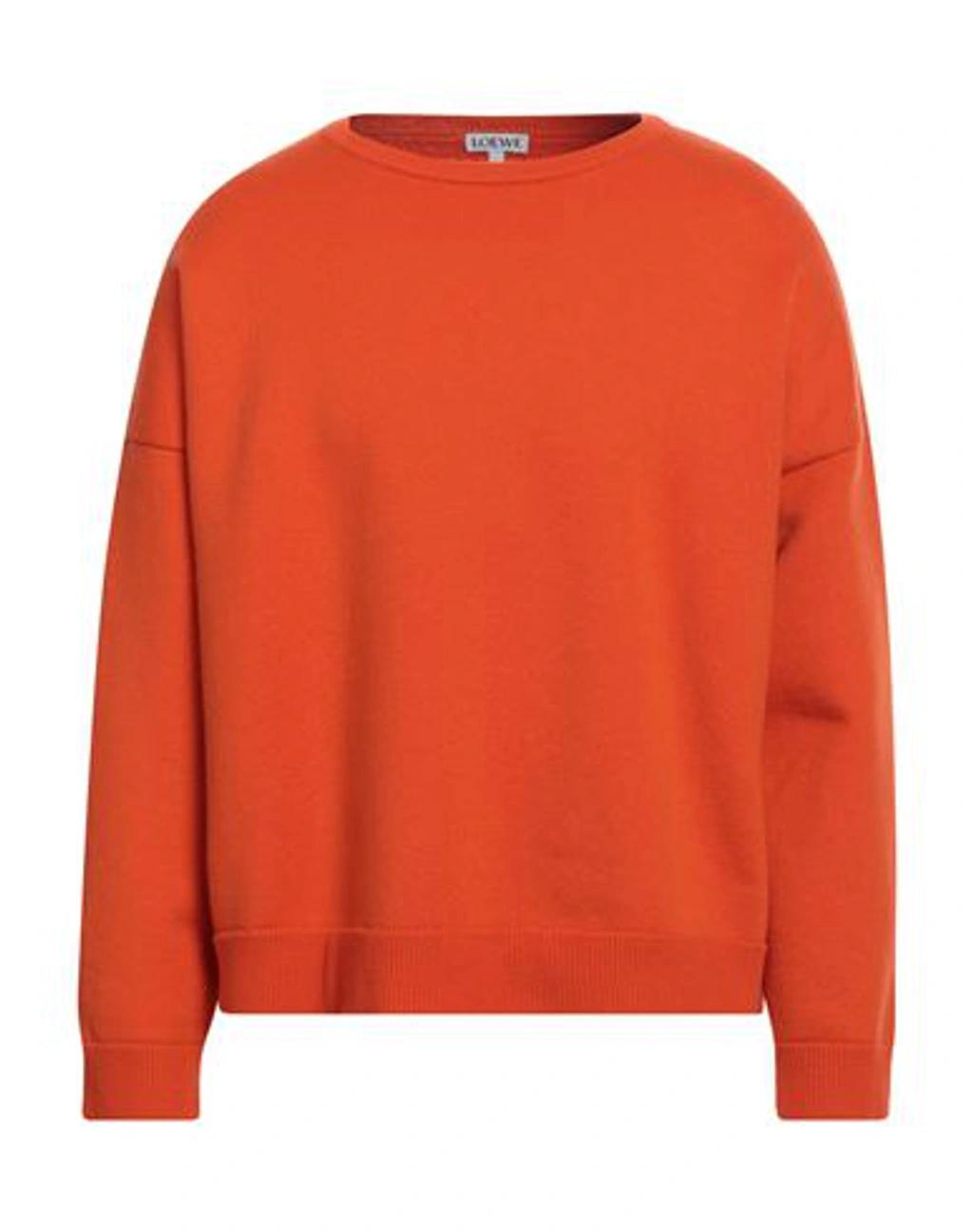 LOEWE Man Sweater Orange Size S Cashmere, Polyamide Product Image