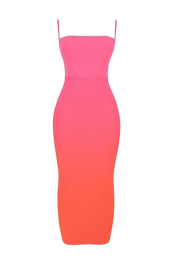 Calista Ombre Flame Maxi Dress Product Image