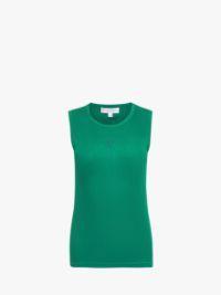 TANK TOP WITH ANCHOR EMBROIDERY in green | JW Anderson US  Product Image