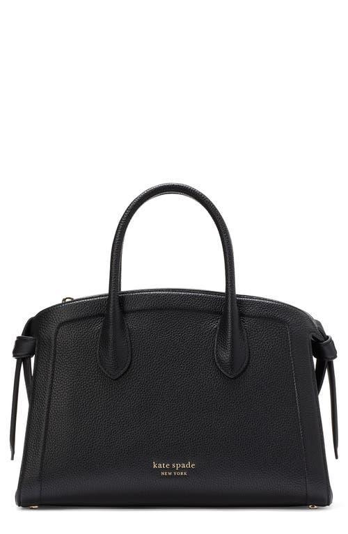 kate spade new york Knott Pebbled Leather Medium Zip Top Satchel Bag Product Image