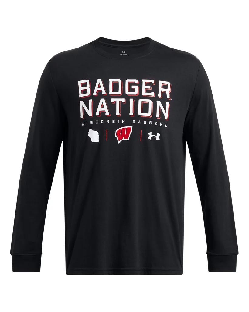 Men's UA Performance Cotton Collegiate Long Sleeve Product Image