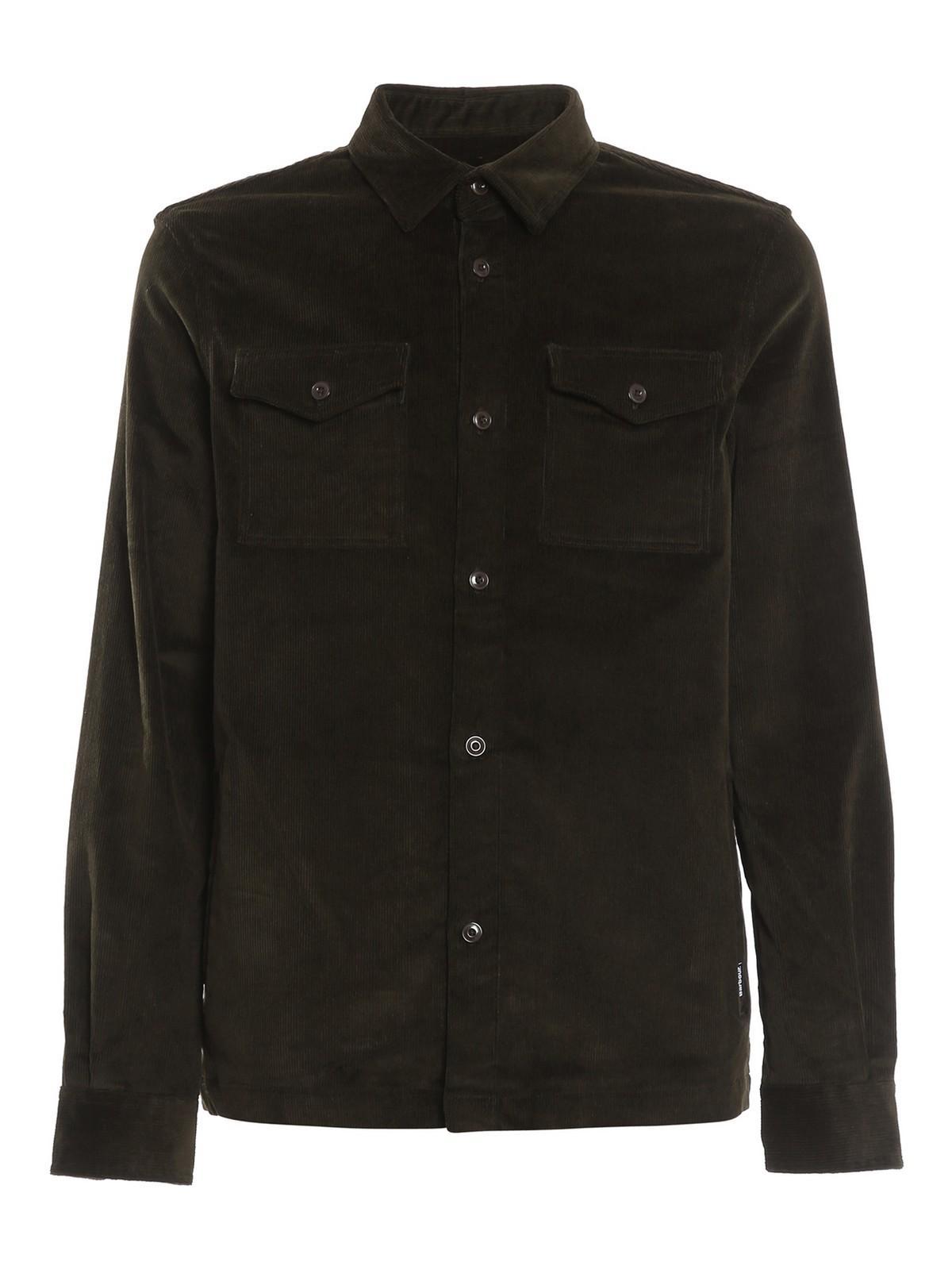 BARBOUR Buttoned Long Sleeved Shirt In Verde Oscuro Product Image