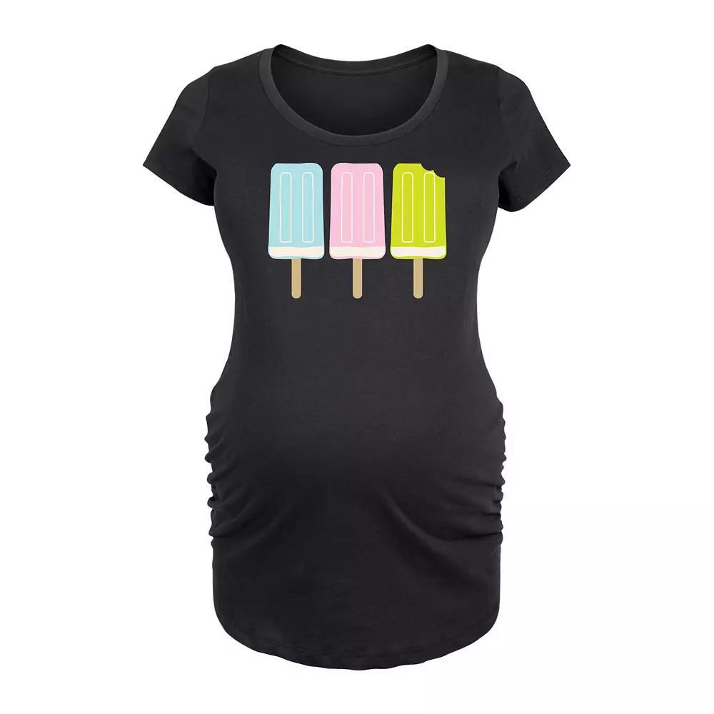 Maternity Ice Cream Pops Graphic Tee, Women's,  Product Image