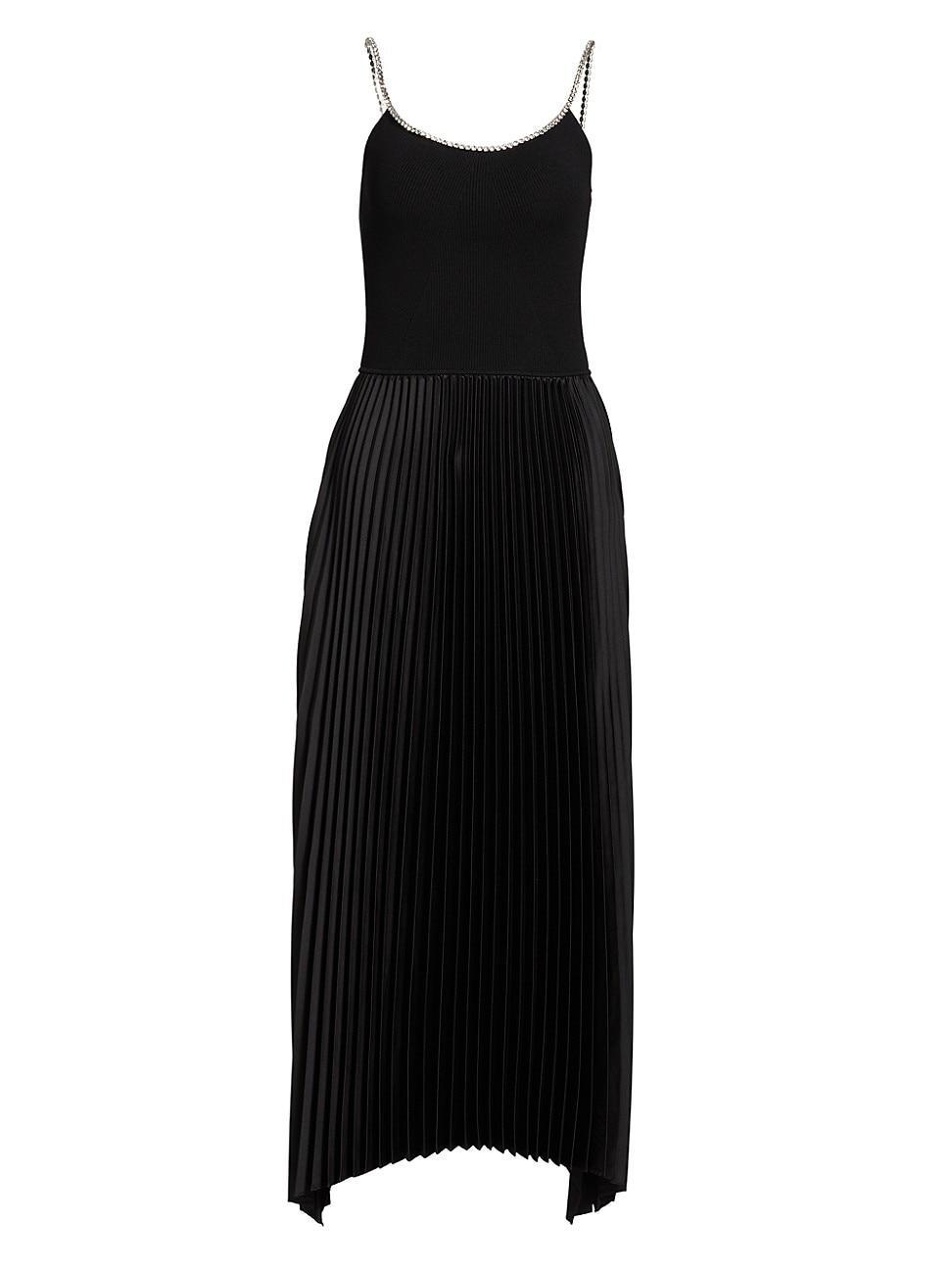 Womens Mave Embellished Pleated Midi-Dress Product Image