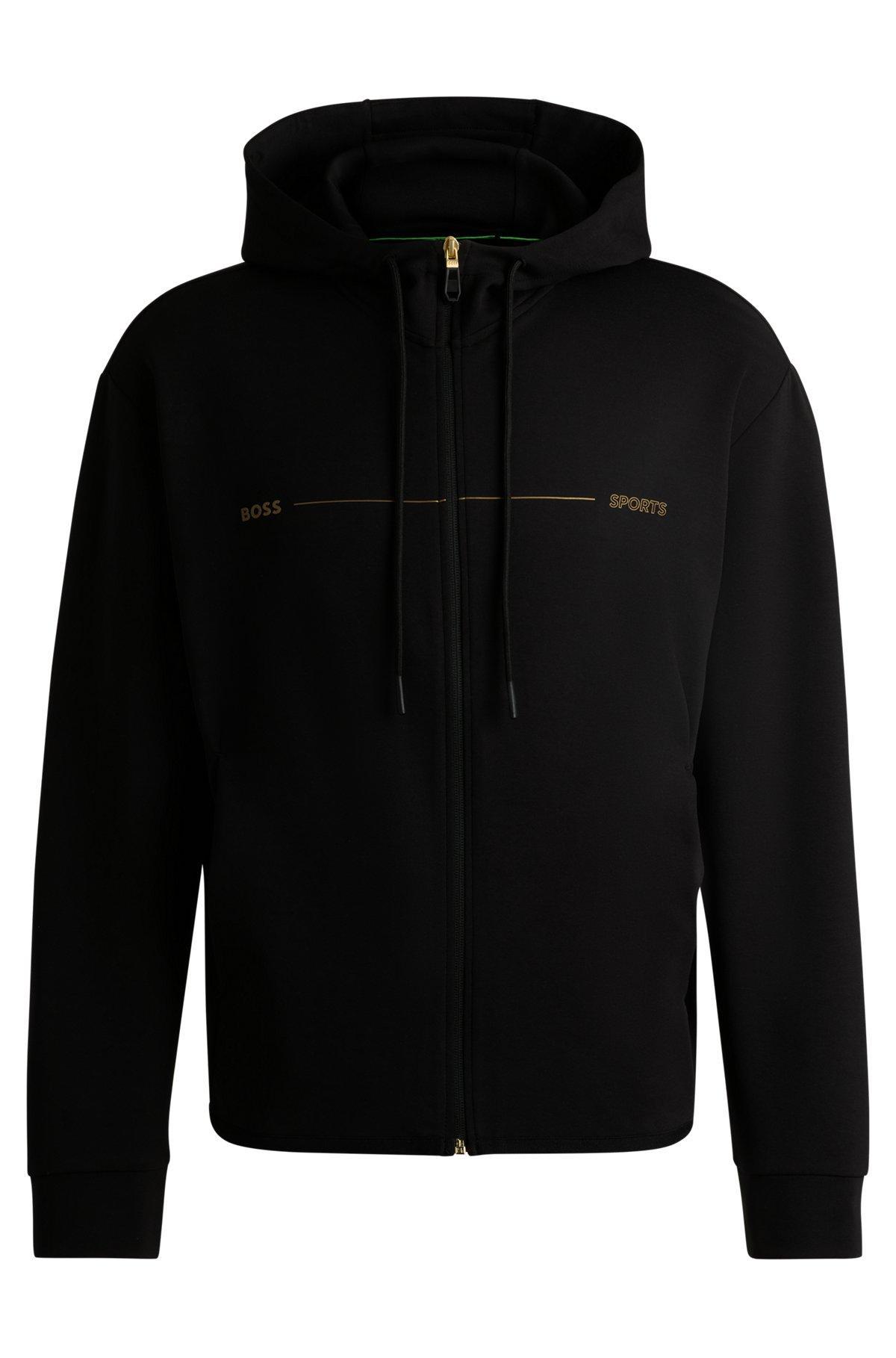 Zip-up hoodie with printed artwork Product Image