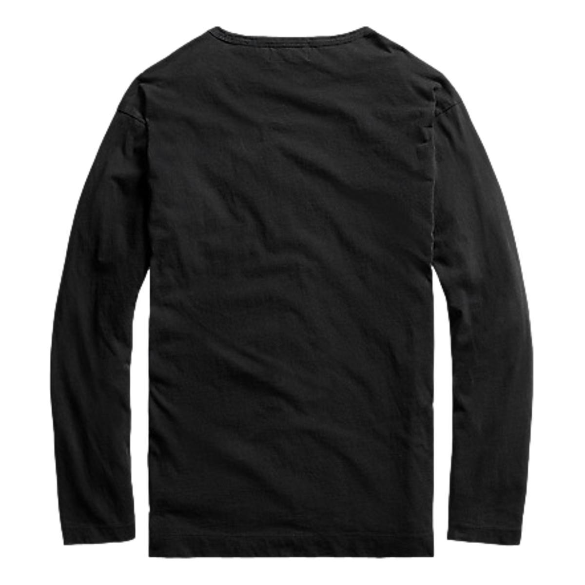 Indigo Jersey Long-Sleeve T-Shirt Rinsed Black Indigo Product Image