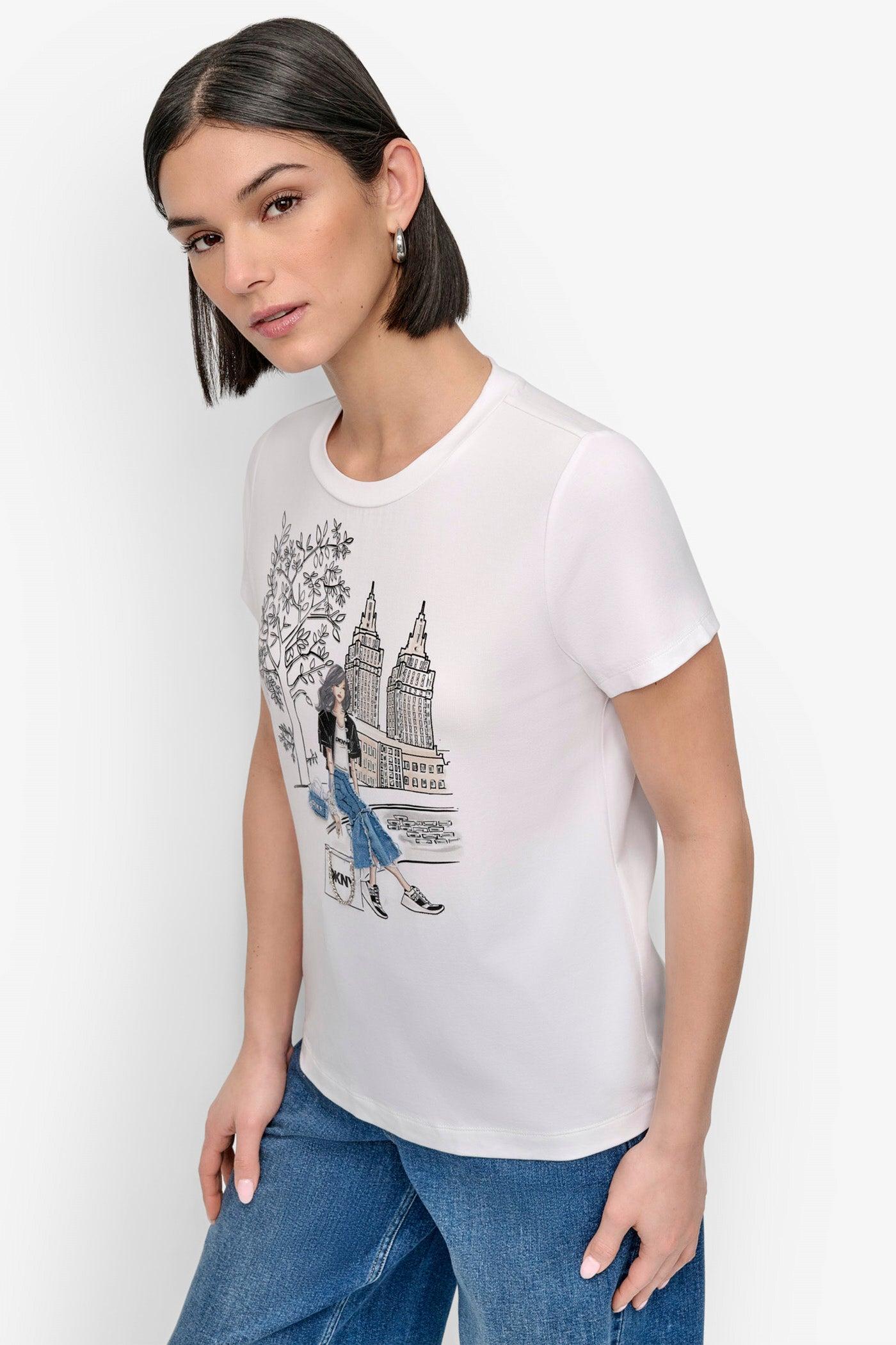 BROOKLYN BRIDGE EMBELLISHED TEE Product Image