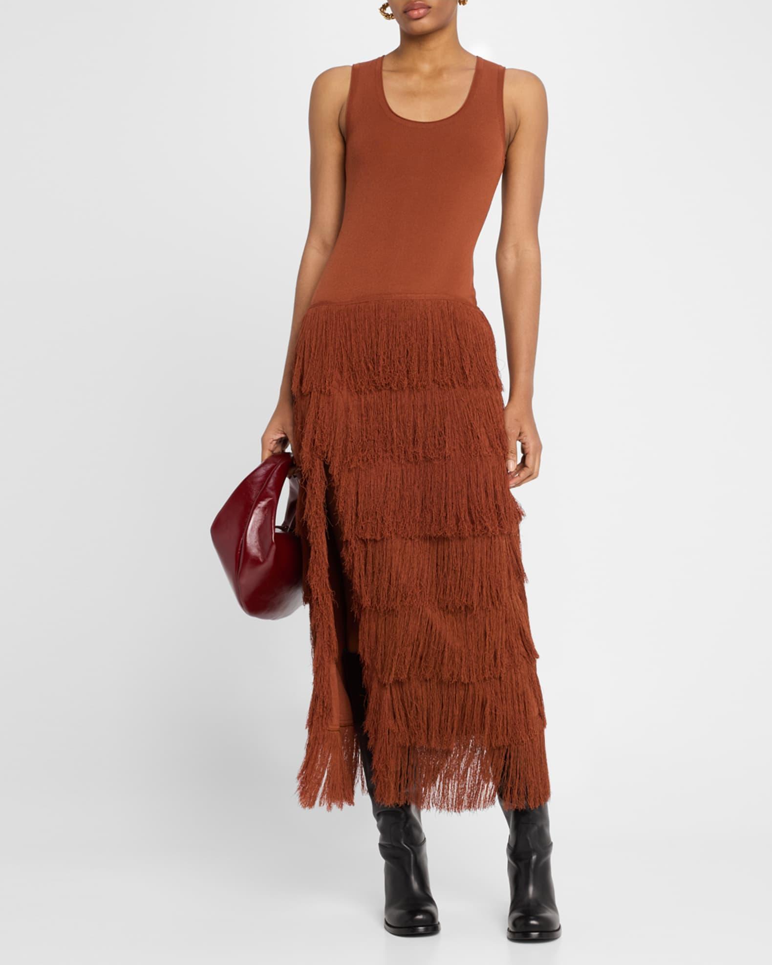 Donzetta Knit Fringe Dress Product Image