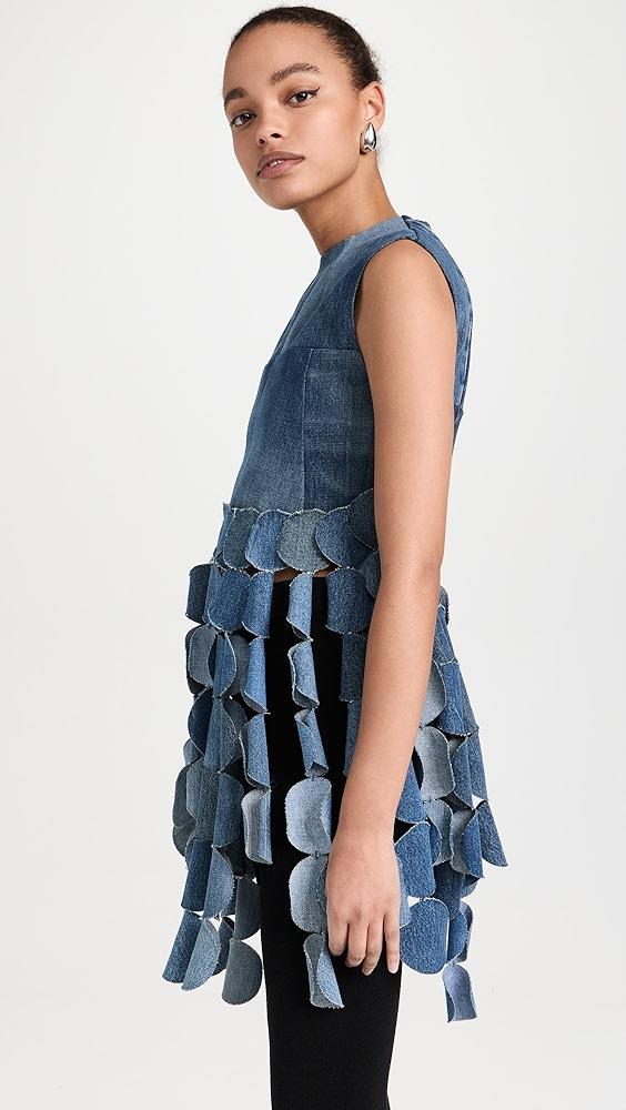 A.W.A.K.E. MODE Upcycled Denim Top | Shopbop Product Image