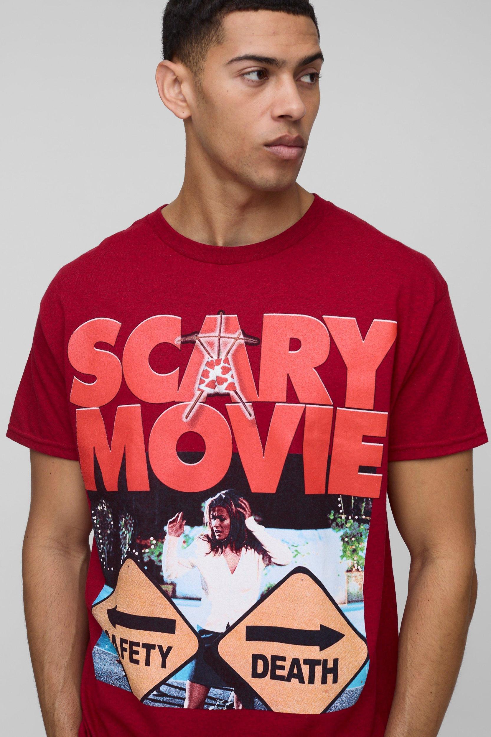 Regular Fit Scary Movie License Graphic T Shirt | boohooMAN USA Product Image