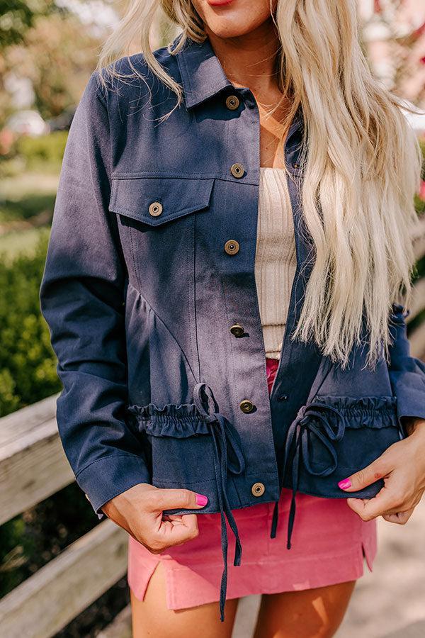 NYC Stroll Peplum Jacket Product Image