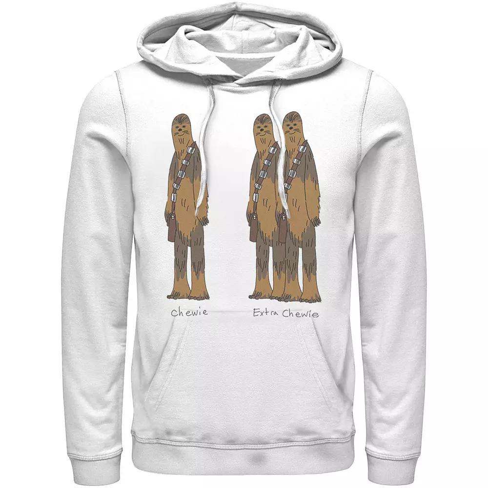 Men's Star Wars Chewie & Extra Chewie Sweatshirt, Size: XXL, White Product Image