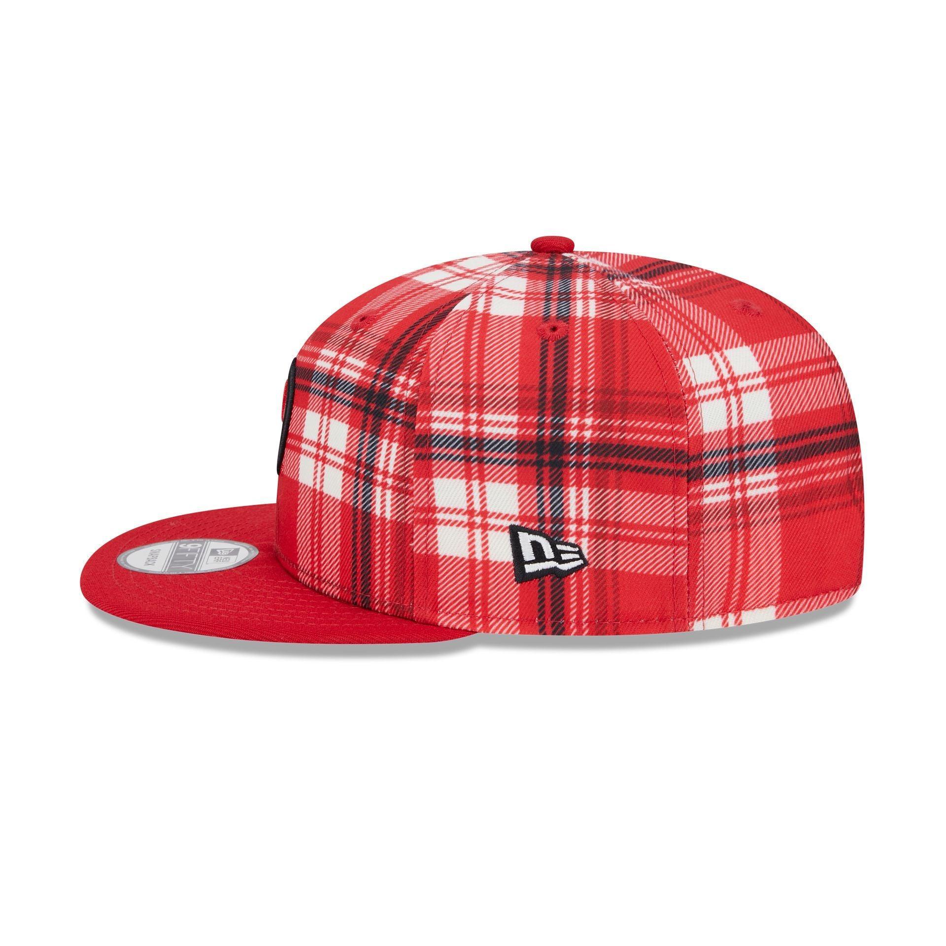 Utah Utes Plaid 9FIFTY Snapback Hat Male Product Image