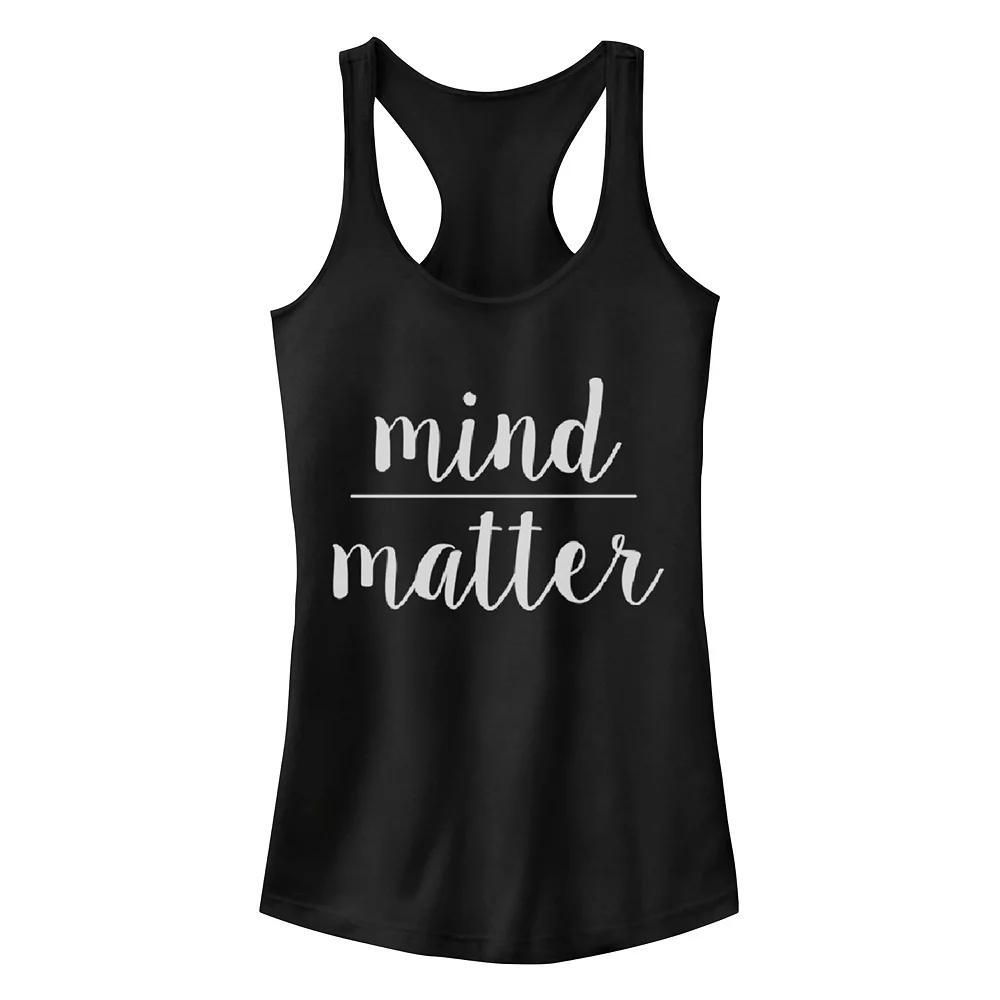 Juniors' Chin-Up Mind Over Matter Ideal Racerback Tank Top, Girl's,  Product Image