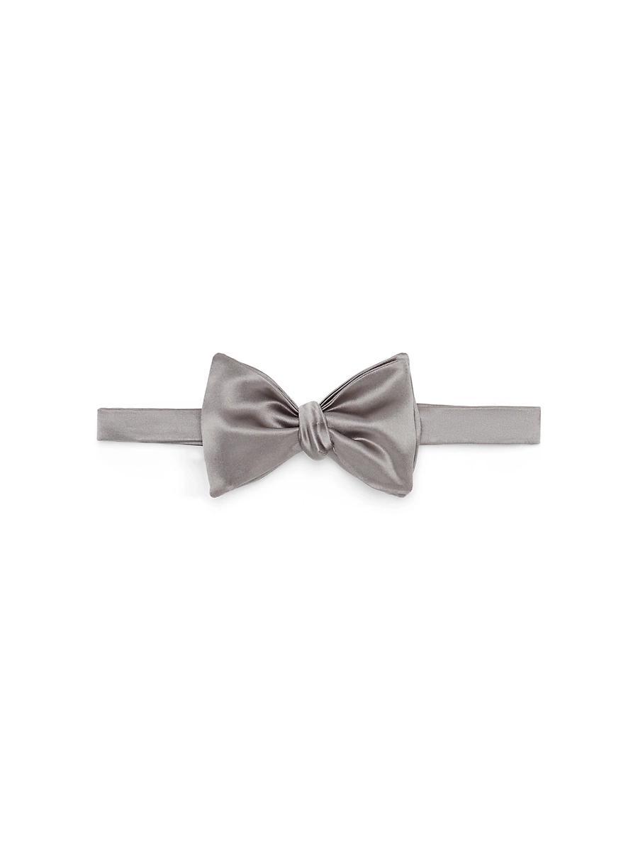 Mens Cotton and Silk Satin Bow Tie Product Image