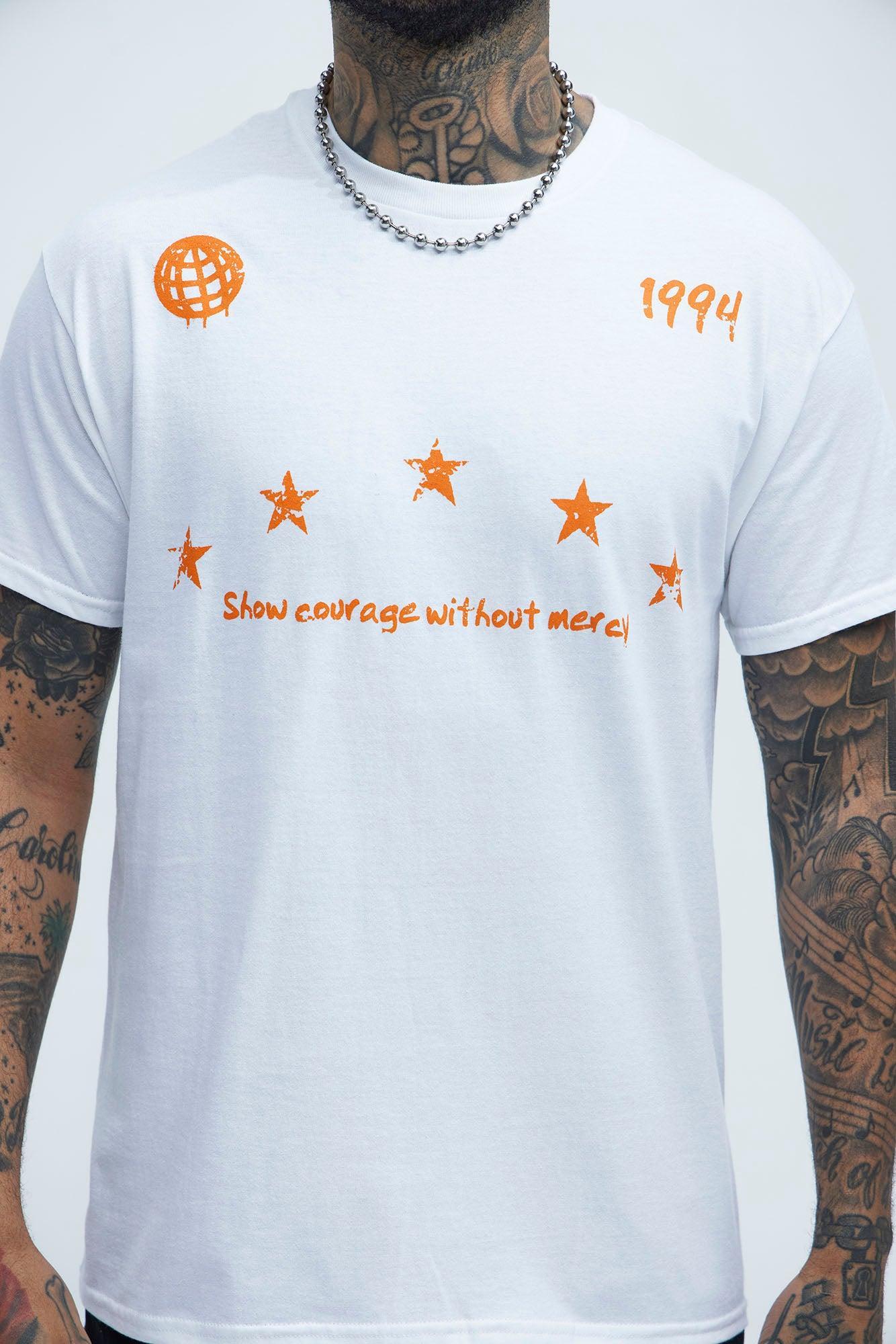 Show Courage Short Sleeve Tee - White Product Image