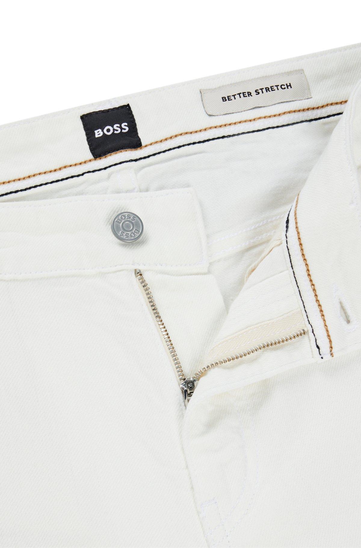 Slim-fit jeans in black mechanical-stretch denim Product Image