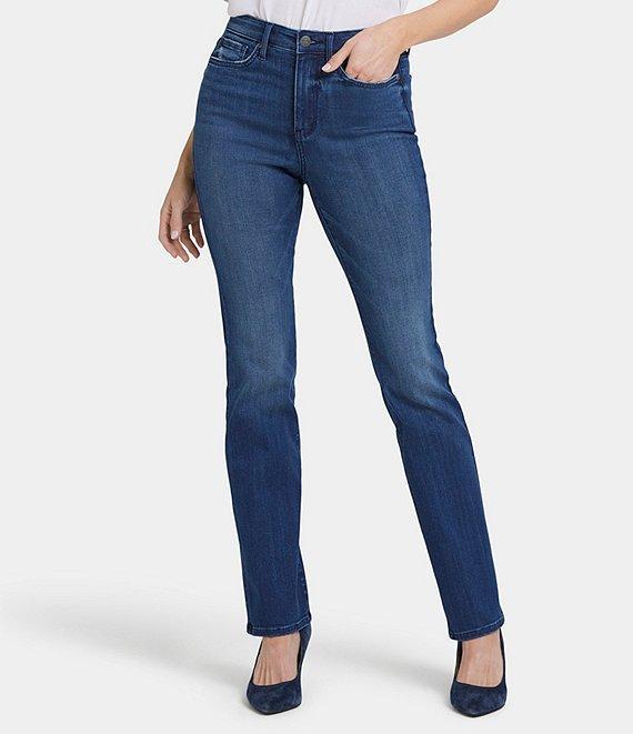 NYDJ Stretch Denim High Rise Slim Leg Bootcut Jeans Product Image