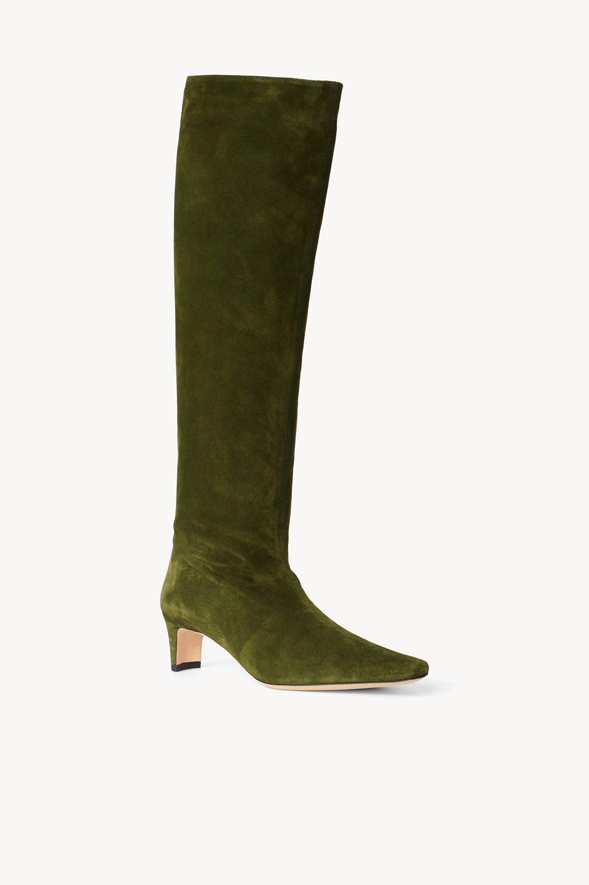 WALLY BOOT | OLIVE SUEDE Product Image