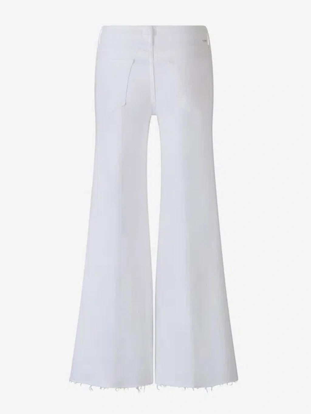 MOTHER Palazzo Jeans In White Product Image