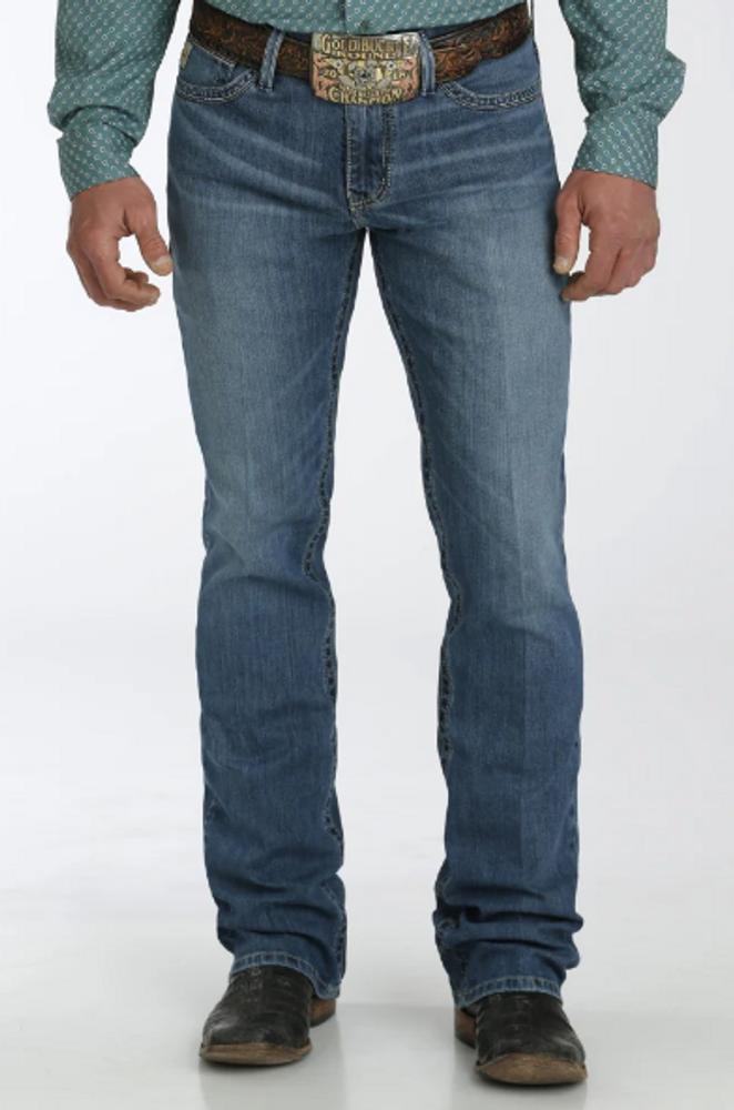 Cinch® Men's Ian MR Slim Medium Stone Boot Cut Jeans Product Image