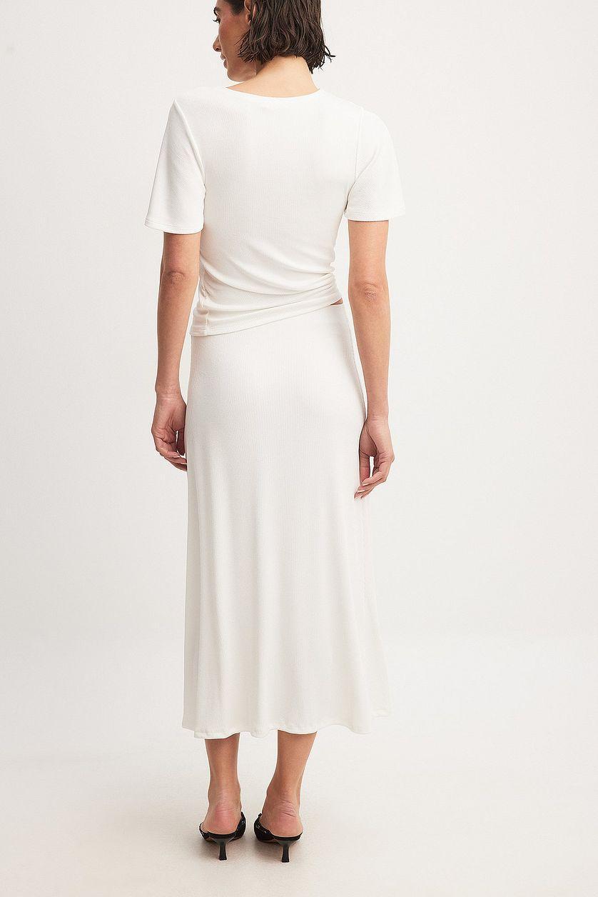 Soft Rib Midi Skirt Product Image