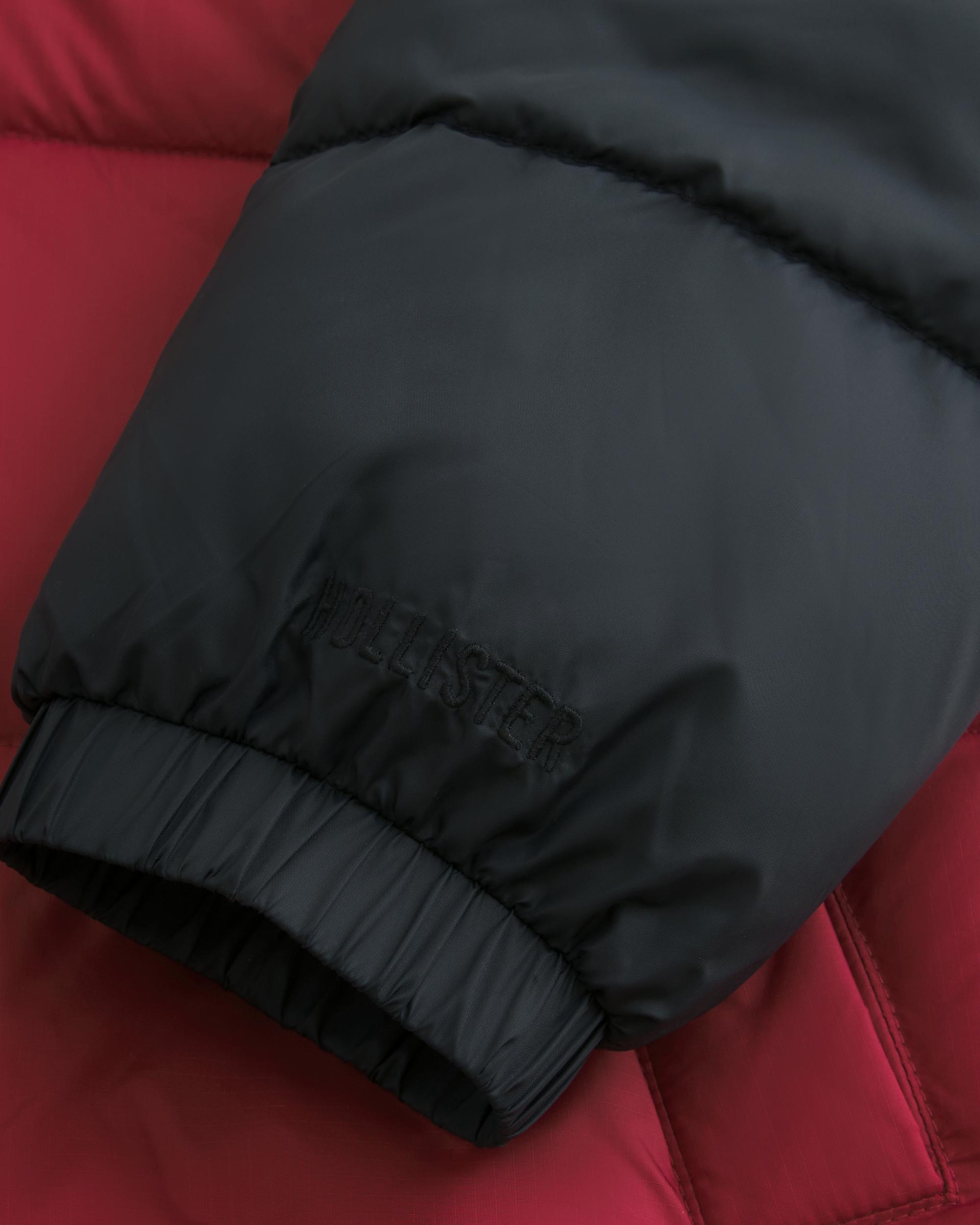 Boxy Mock-Neck Puffer Jacket Product Image