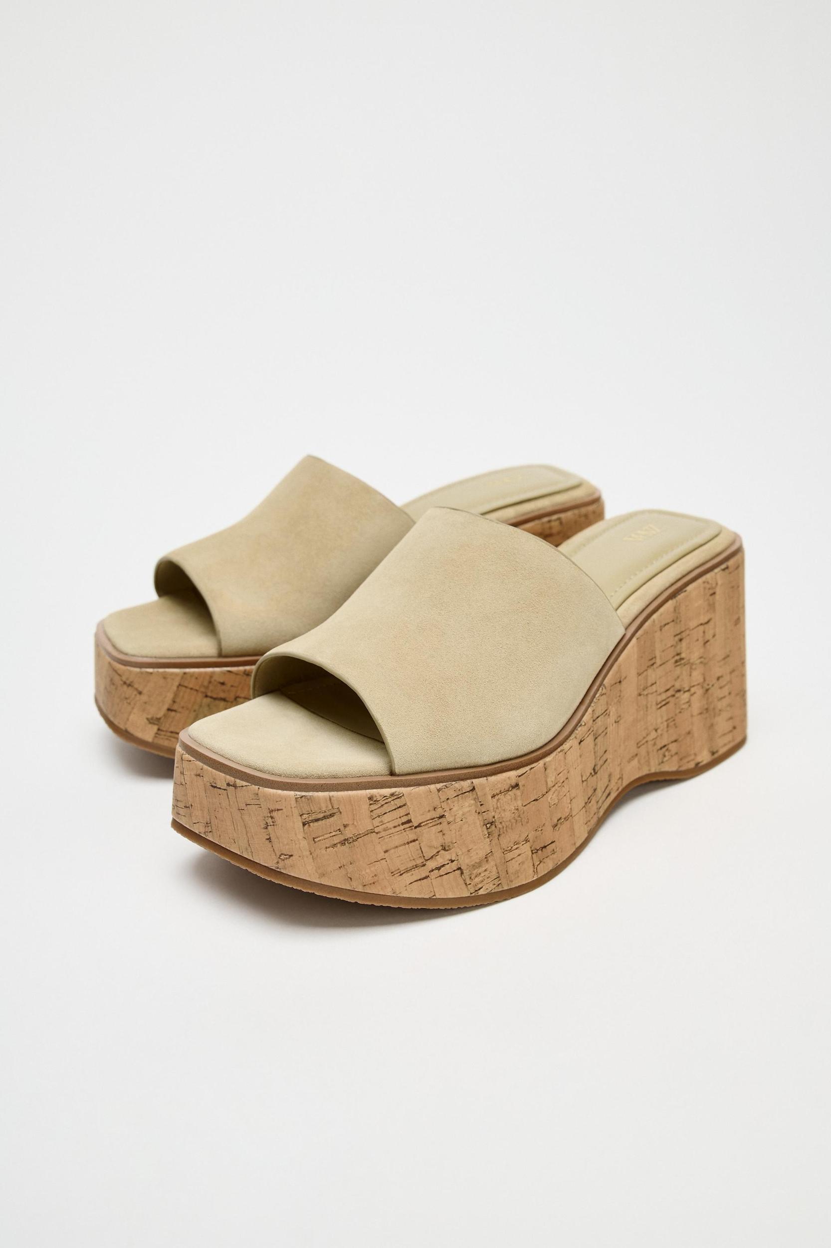 SUEDE PLATFORM WEDGES Product Image