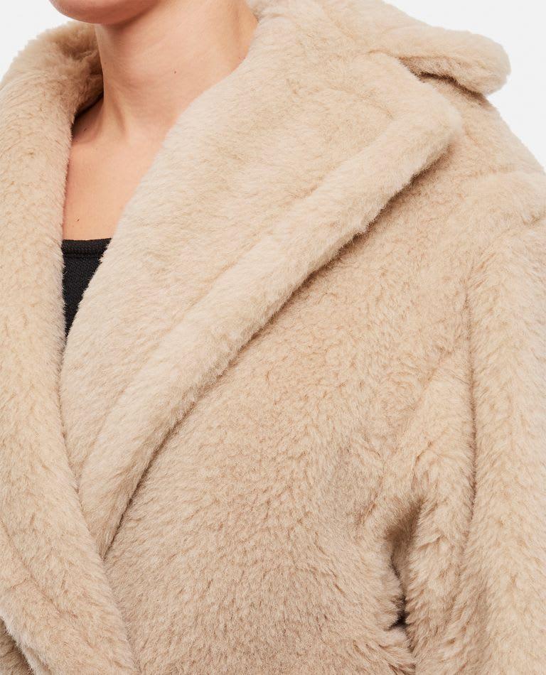 Gatto Ombre Double-breasted Wool Coat In Sand Product Image