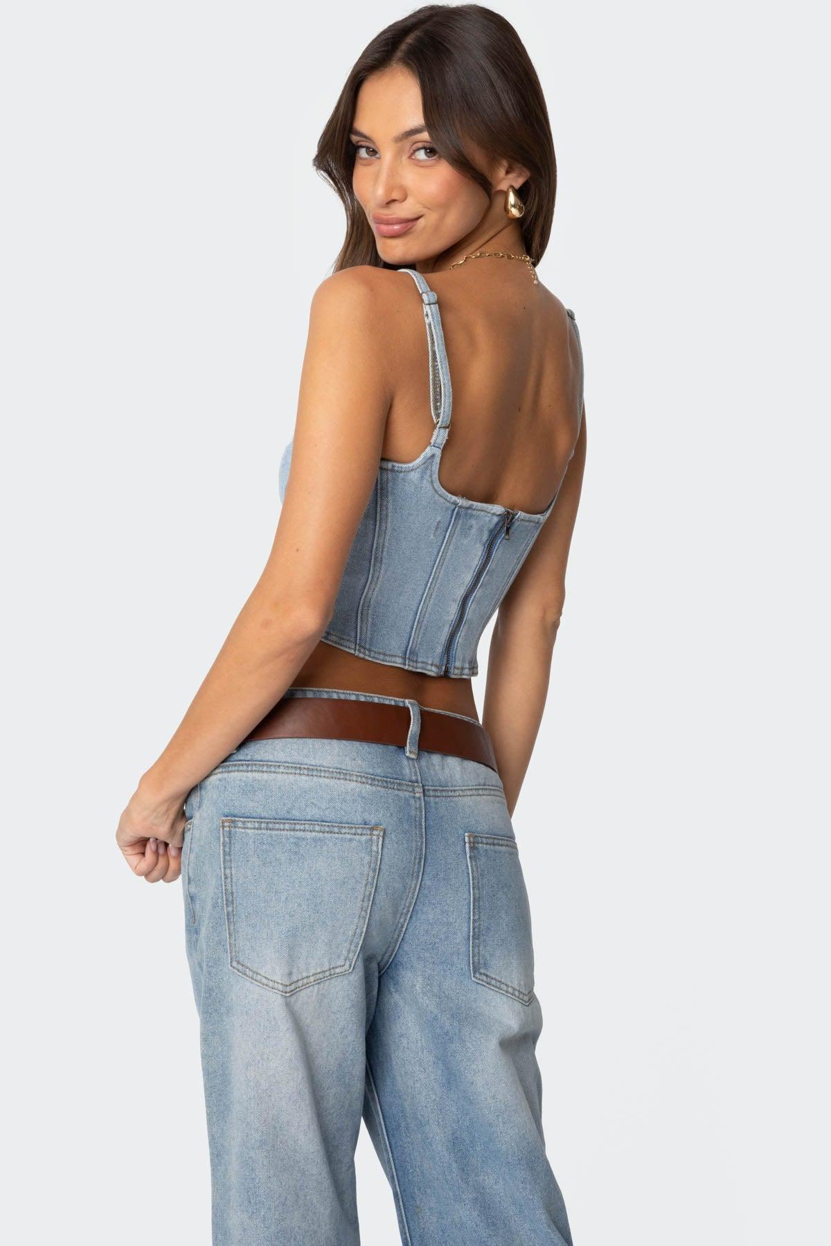 Tennessee Denim Corset Product Image