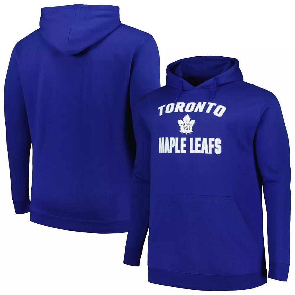 Men's Profile Blue Toronto Maple Leafs Big & Tall Arch Over Logo Pullover Hoodie,  Product Image