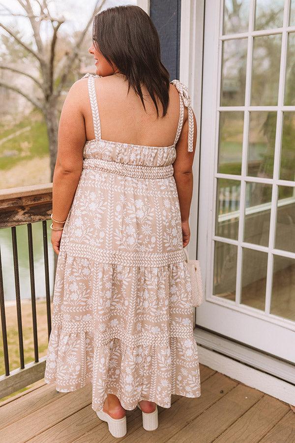 Sweet Embrace Floral Midi Dress Curves Product Image