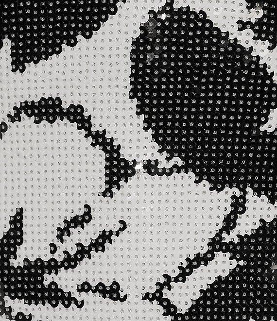 Honey and Rosie Floral Sequin Strapless Mermaid Dress Product Image