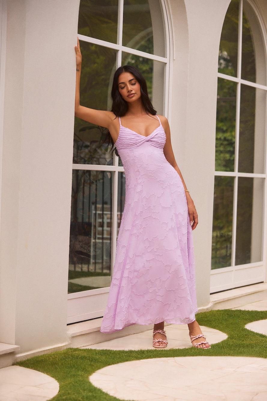 Habita Maxi Dress Lilac Product Image