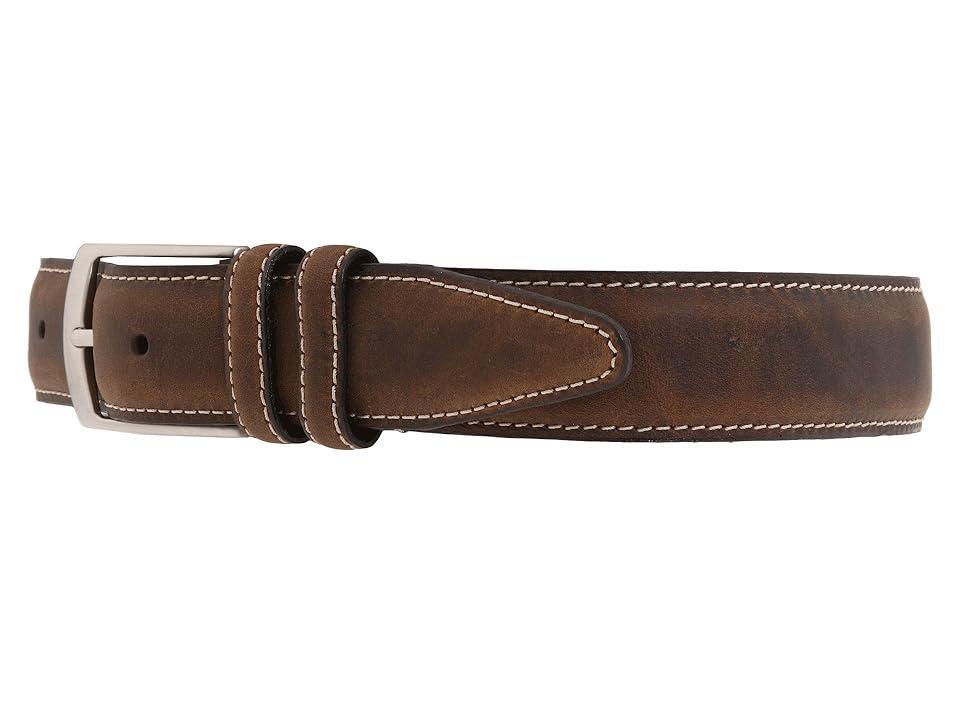 Johnston & Murphy New Distressed Topstitched Men's Belts Product Image