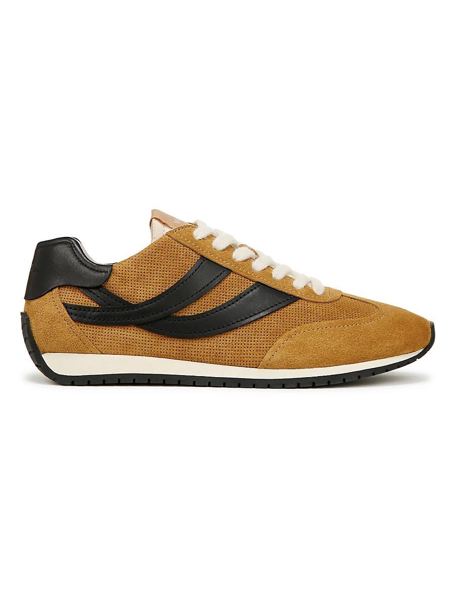 Womens Oasis Runner Mesh & Leather Lace-Up Shoes Product Image