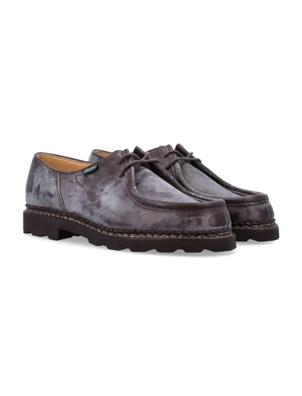 PARABOOT Michael Lace-up Derby Shoes In Braun Product Image