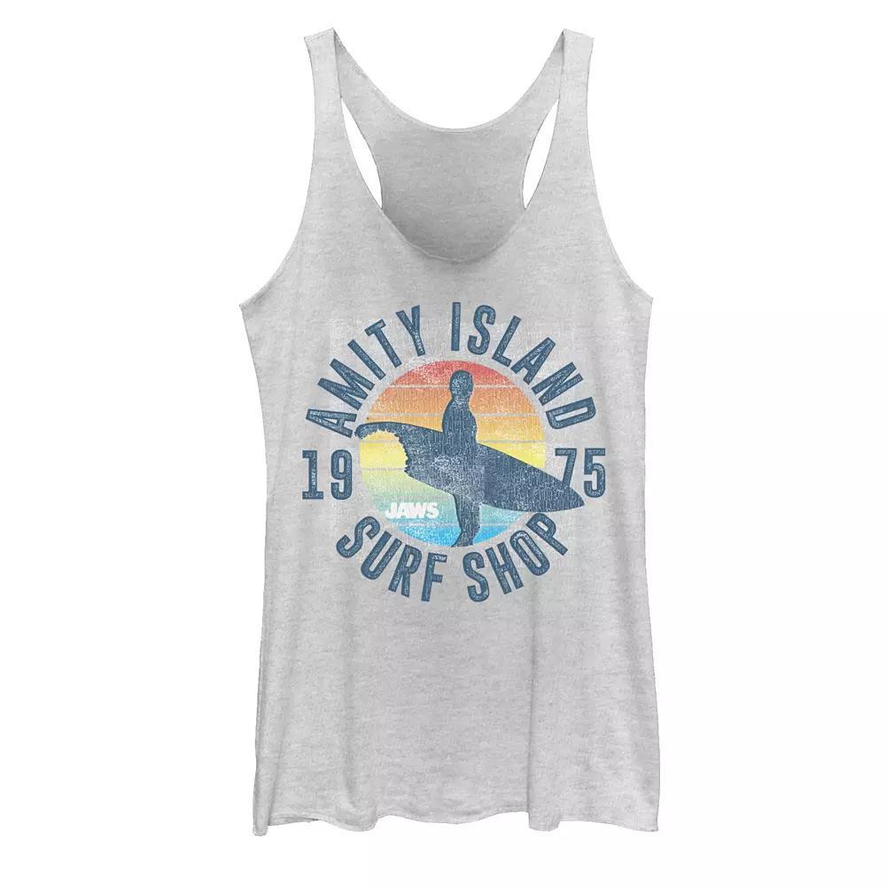 Juniors' Jaws Amity Island Surf Shop 1975 Graphic Tank Top, Girl's,  Product Image