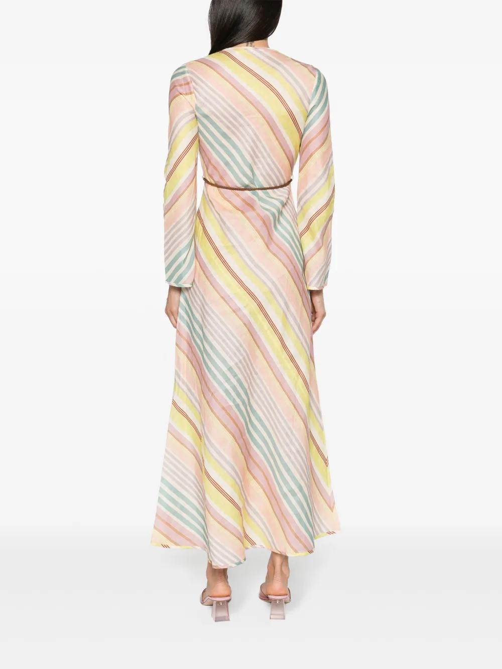 Halliday striped midi dress Product Image