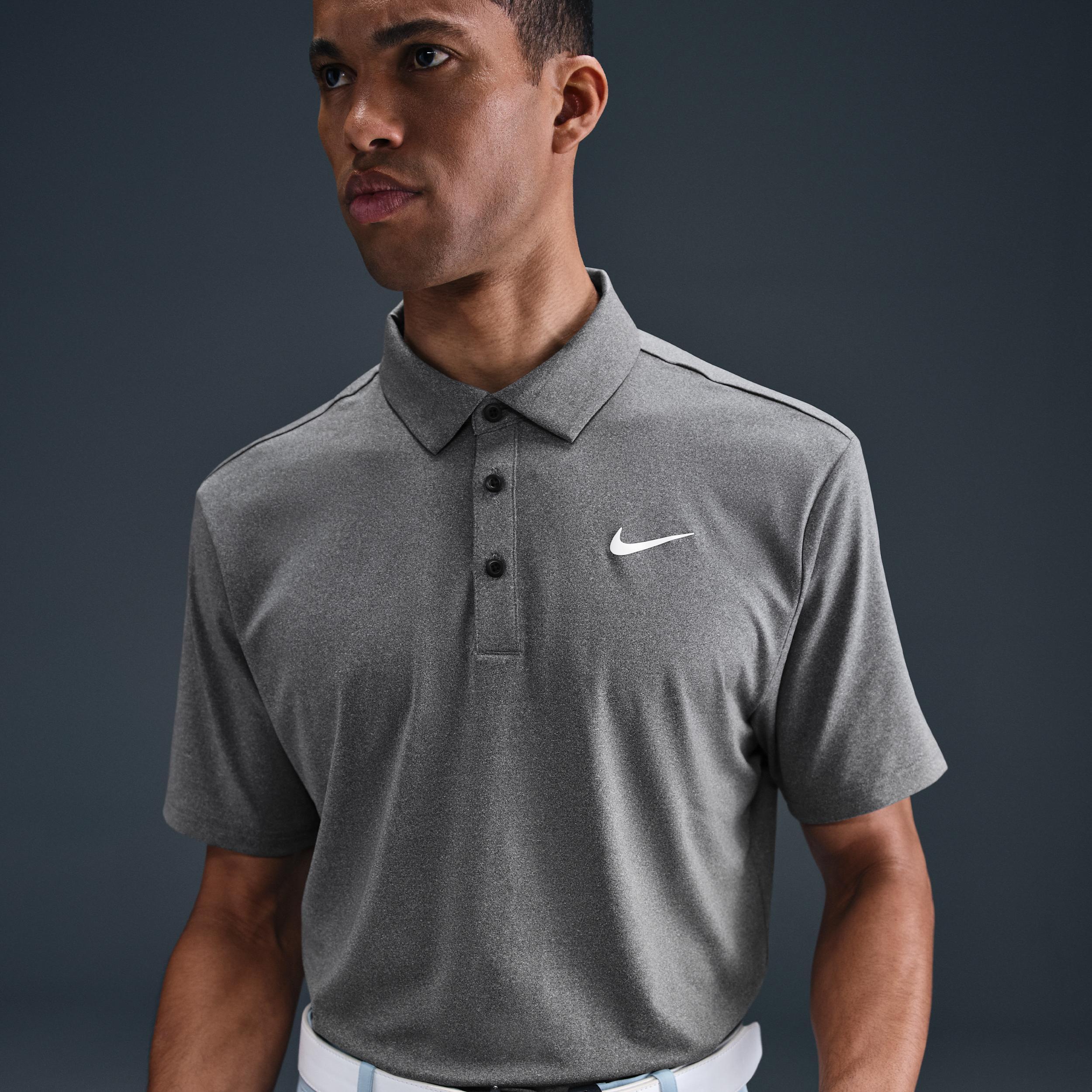 Nike Mens Tour Dri-FIT Heathered Golf Polo | FZ7473-010 Product Image