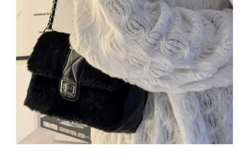 Fluffy Chain Strap Crossbody Bag Product Image