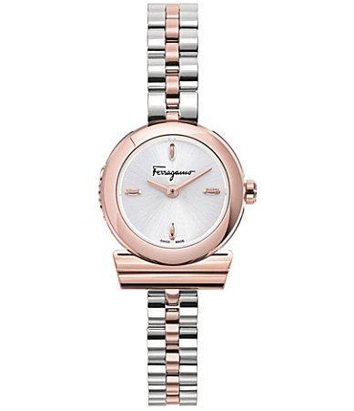 Womens Gancino IP Rose Gold & Stainless Steel Bracelet Watch Product Image