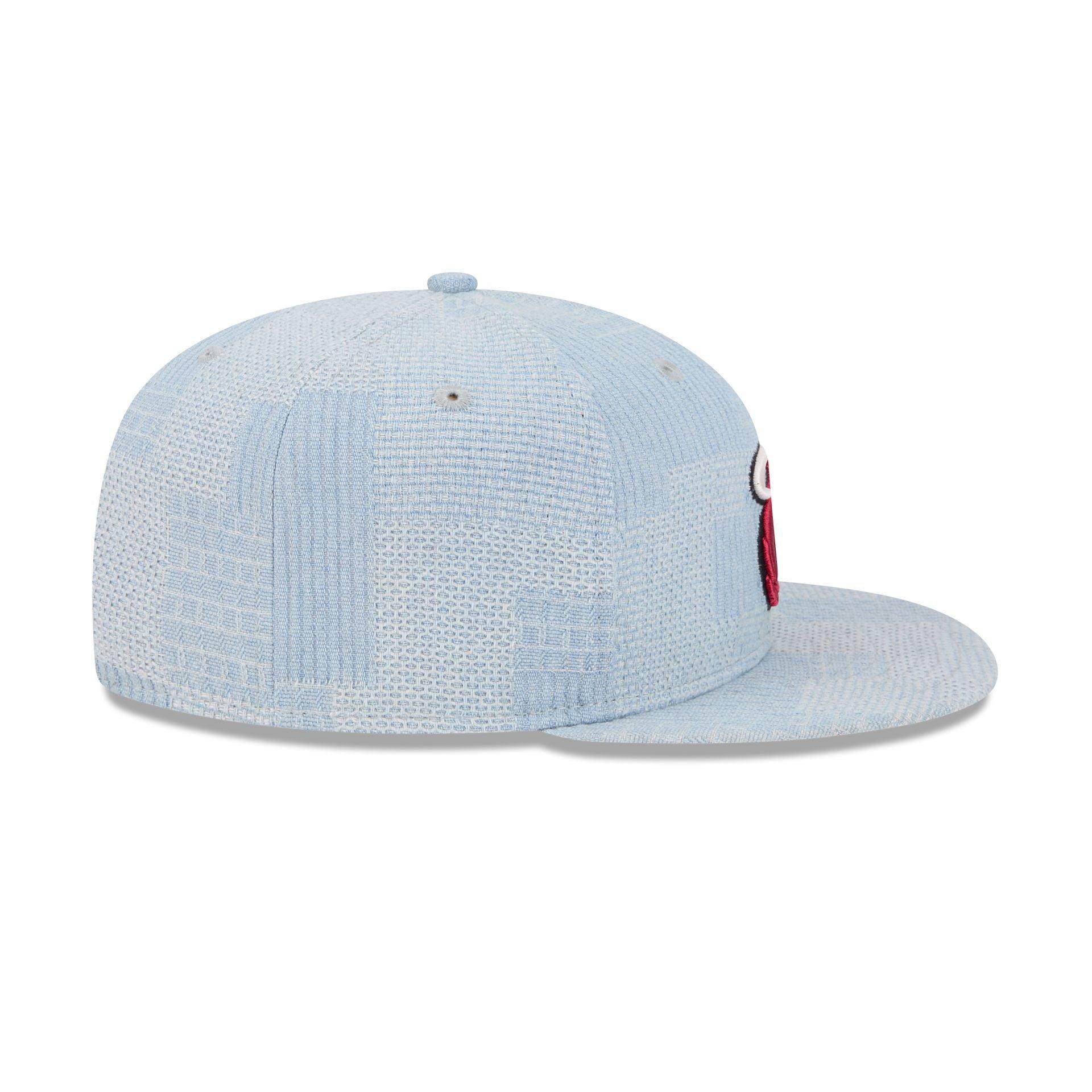 Miami Heat Denim Patchwork 9FIFTY Snapback Hat Male Product Image