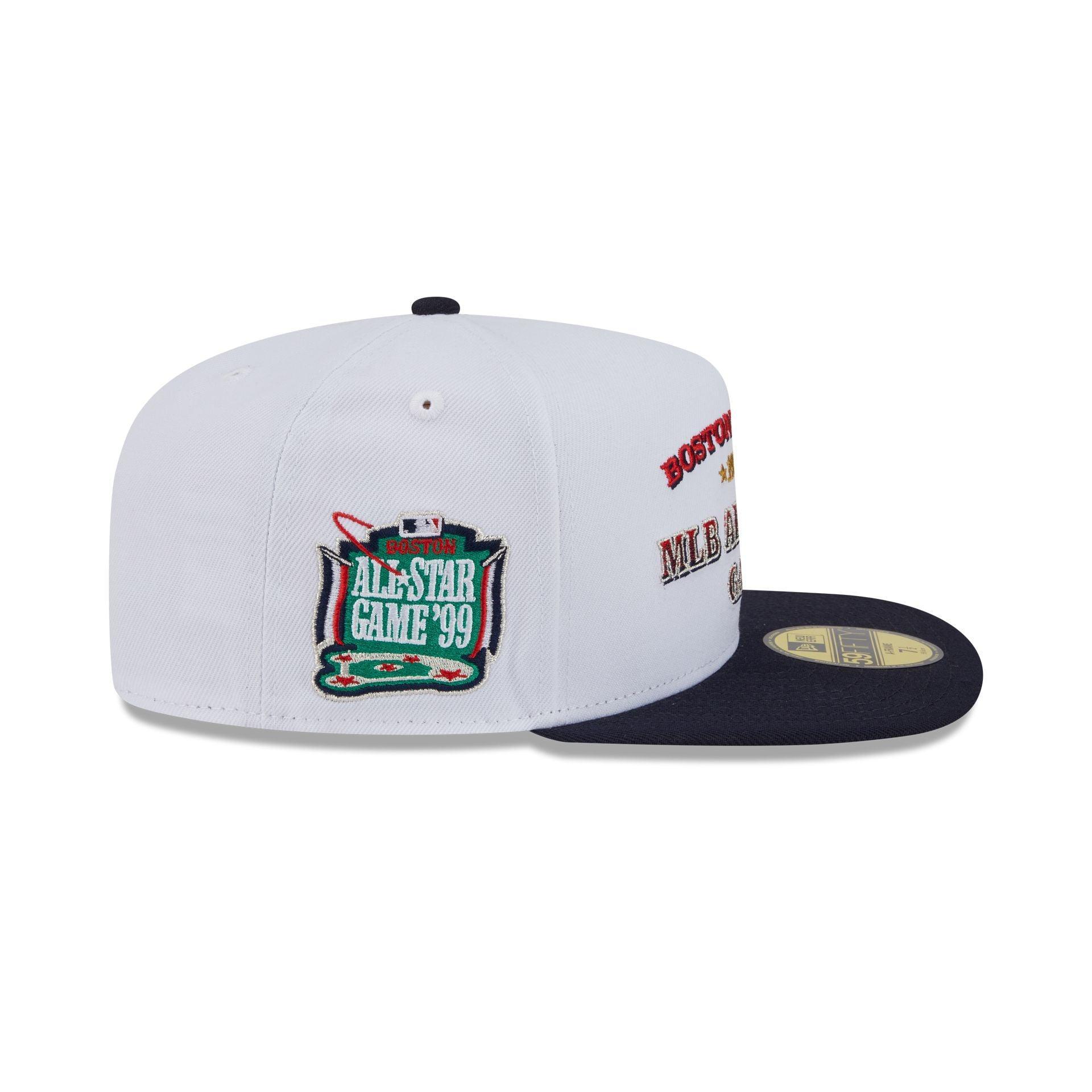 Boston Red Sox Summer Derby White 59FIFTY A-Frame Fitted Hat Male Product Image