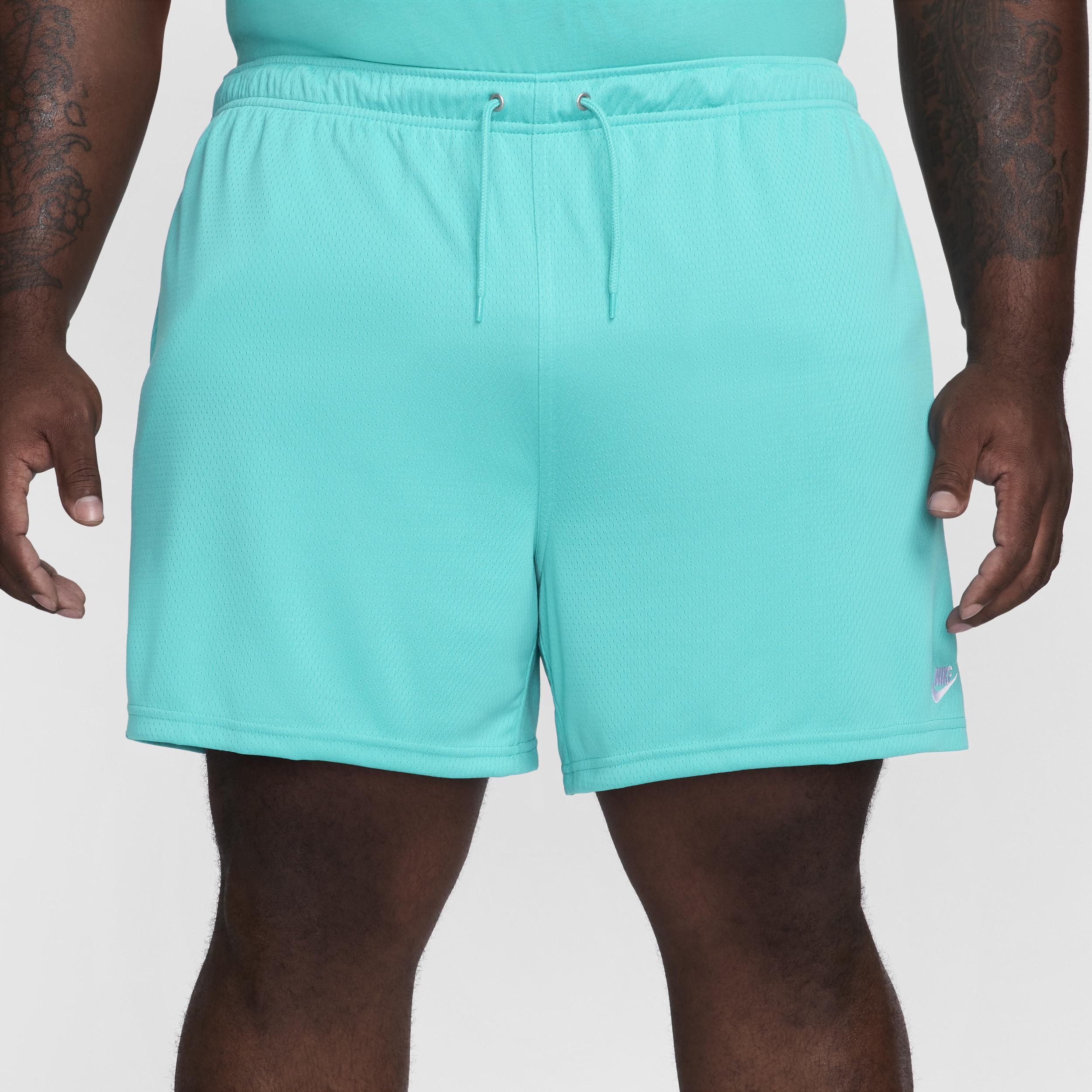 Nike Mens Nike Club Flow Mesh Shorts - Mens Dusty Cactus/White Product Image